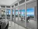 Private balcony with outdoor seating and ocean views at 675 Longboat Club Rd # 22A, Longboat Key, FL 34228