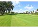 Lush green golf course with palm trees and mature shade trees at 675 Longboat Club Rd # 22A, Longboat Key, FL 34228