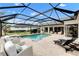 Enjoy this relaxing pool and patio area, complete with lounge chairs at 7117 River Club Blvd, Bradenton, FL 34202