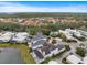 Wide aerial view of the neighborhood, showing the community and property location at 7716 Club Ln, Sarasota, FL 34238