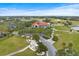 Aerial view of golf course and clubhouse at 7716 Club Ln, Sarasota, FL 34238