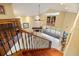 Upper level view of staircase overlooking living room at 7716 Club Ln, Sarasota, FL 34238