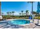 Relaxing hot tub with lake views at 8052 Grande Shores Dr, Sarasota, FL 34240