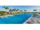 Expansive pool area with multiple water features at 8052 Grande Shores Dr, Sarasota, FL 34240