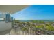 Balcony overlooking the water, city, and marina at 101 S Gulfstream Ave # 8G, Sarasota, FL 34236