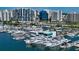 Luxury yachts and modern marina building at 101 S Gulfstream Ave # 8G, Sarasota, FL 34236