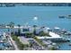 High-rise marina view with many boats and parking at 101 S Gulfstream Ave # 8G, Sarasota, FL 34236