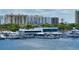 Upscale waterfront marina with boats and restaurant at 101 S Gulfstream Ave # 8G, Sarasota, FL 34236