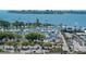 Aerial view of a full-service marina with many boats at 101 S Gulfstream Ave # 8G, Sarasota, FL 34236