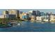 Waterfront view of Sarasota buildings and bay at 101 S Gulfstream Ave # 8G, Sarasota, FL 34236