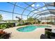 Screened pool and spa with lake view at 11509 28Th Street E Cir, Parrish, FL 34219