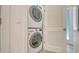 Stackable washer and dryer in a convenient laundry room at 1778 10Th St, Sarasota, FL 34236