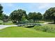 Metal footbridge over a pond in Gillespie Park at 1778 10Th St, Sarasota, FL 34236