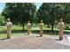 Four historical busts in a park setting at 1778 10Th St, Sarasota, FL 34236