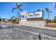 Gran Place community entrance sign in Wellen Park, featuring stone and palm trees at 18096 Home Run Dr, Venice, FL 34293