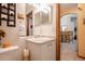 Clean bathroom with single sink vanity and toilet at 20255 Macon Ln, Port Charlotte, FL 33952