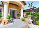 Welcoming front entry with pergola and landscaping at 20255 Macon Ln, Port Charlotte, FL 33952