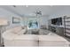 Comfortable living room with access to the patio featuring a sliding glass door at 219 Heritage Isles Way, Bradenton, FL 34212
