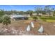 Community building with unique sculptures in front at 2523 Darwin Ave, Sarasota, FL 34239