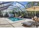 Enjoy this beautiful screened pool and patio area at 3414 Old Oak Dr, Sarasota, FL 34239