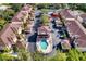 Aerial view showing building location within community at 3980 Mediterranea Cir # 522, Sarasota, FL 34233