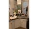 Bathroom with vanity and corner sink at 4802 51St W St # 1106, Bradenton, FL 34210