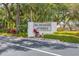 Community entrance sign for Wildwood Springs at 542 Lakeside Dr # 542, Bradenton, FL 34210