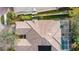 Top down view of the home showcasing the roofline and pool at 5839 Helicon Pl, Sarasota, FL 34238