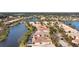 Aerial view showcasing the home's location within a community at 5839 Helicon Pl, Sarasota, FL 34238
