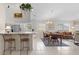 Kitchen and dining area with access to backyard and pool at 5839 Helicon Pl, Sarasota, FL 34238