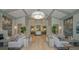 Elegant community clubhouse with comfortable seating at 6065 Worsham Ln # 104, Bradenton, FL 34211