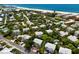 Aerial view of neighborhood near the beach at 6250 Holmes Blvd # 71, Holmes Beach, FL 34217