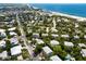Aerial view of a neighborhood near the beach at 6250 Holmes Blvd # 71, Holmes Beach, FL 34217