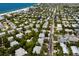 Aerial view of houses near the beach and ocean at 6250 Holmes Blvd # 71, Holmes Beach, FL 34217