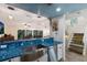 Modern kitchen with stainless steel sink and blue granite countertops at 6250 Holmes Blvd # 71, Holmes Beach, FL 34217