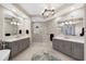 Elegant Primary bathroom with double vanity, large shower, and free-standing tub at 7019 Vilamoura Pl, Lakewood Ranch, FL 34202