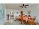 Cozy dining area with kitchen access and tile flooring at 8644 54Th W Ave # 8644, Bradenton, FL 34210