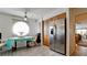 Kitchen features breakfast nook and stainless steel refrigerator at 8644 54Th W Ave # 8644, Bradenton, FL 34210