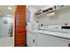 Convenient laundry room with washer, dryer, and extra storage at 8644 54Th W Ave # 8644, Bradenton, FL 34210