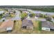 Aerial view of homes and a lake at 10605 58Th E St, Parrish, FL 34219