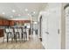 Modern kitchen with stainless steel appliances and an island with seating at 10605 58Th E St, Parrish, FL 34219