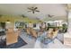 Relaxing community patio with wicker furniture at 10605 58Th E St, Parrish, FL 34219