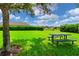 Relaxing picnic area with table and lush green lawn at 11814 53Rd E Ct, Parrish, FL 34219