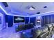 State-of-the-art home theater with multiple reclining seats at 1215 Acappella Ln, Apollo Beach, FL 33572