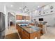 Large kitchen with an island and stainless steel appliances at 1215 Acappella Ln, Apollo Beach, FL 33572