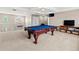Game room with a pool table and entertainment center at 1269 Western Pine Cir, Sarasota, FL 34240
