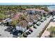 Aerial view showing multiple buildings and parking at 1618 Stickney Point Rd # 1618-202, Sarasota, FL 34231