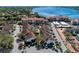 Aerial view of waterfront community with pool and ample parking at 1618 Stickney Point Rd # 1618-202, Sarasota, FL 34231