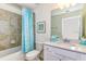 Clean bathroom with a tub shower combination at 17520 Gawthrop Dr # 102, Bradenton, FL 34211