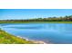 Serene lakefront view with lush landscaping at 17520 Gawthrop Dr # 102, Bradenton, FL 34211